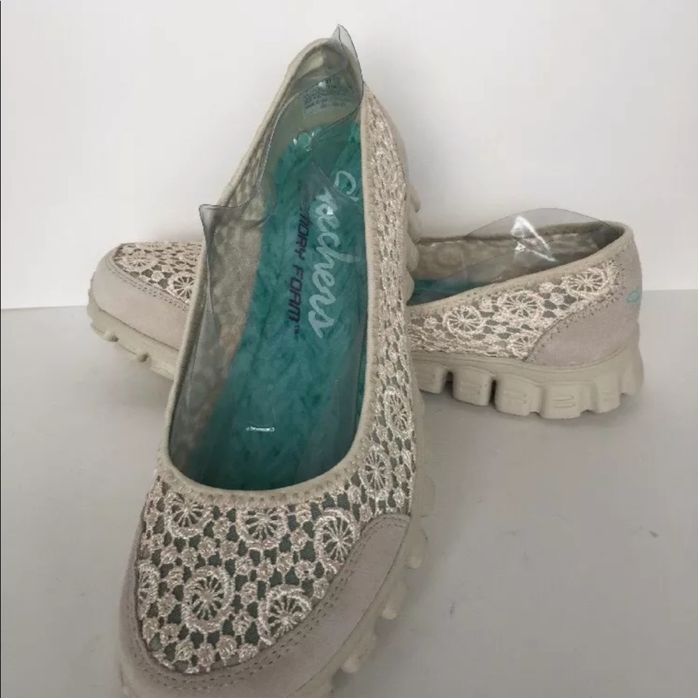 Skechers Flex  Memory Foam Walking Sneaker Beige7